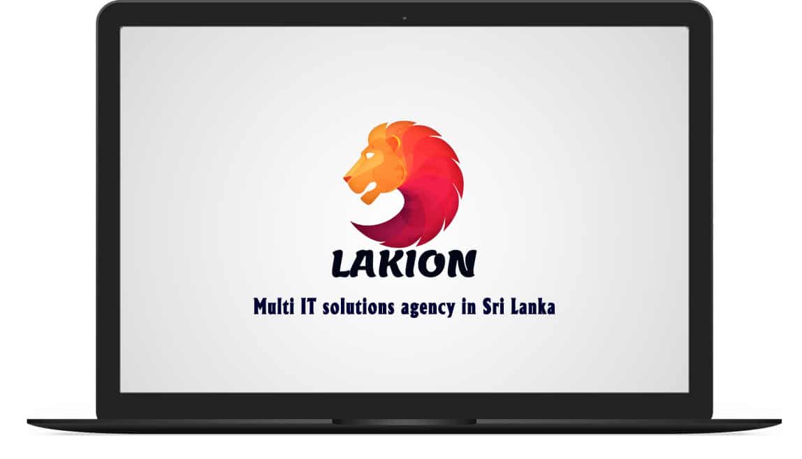 Laptop showing Lakion website
